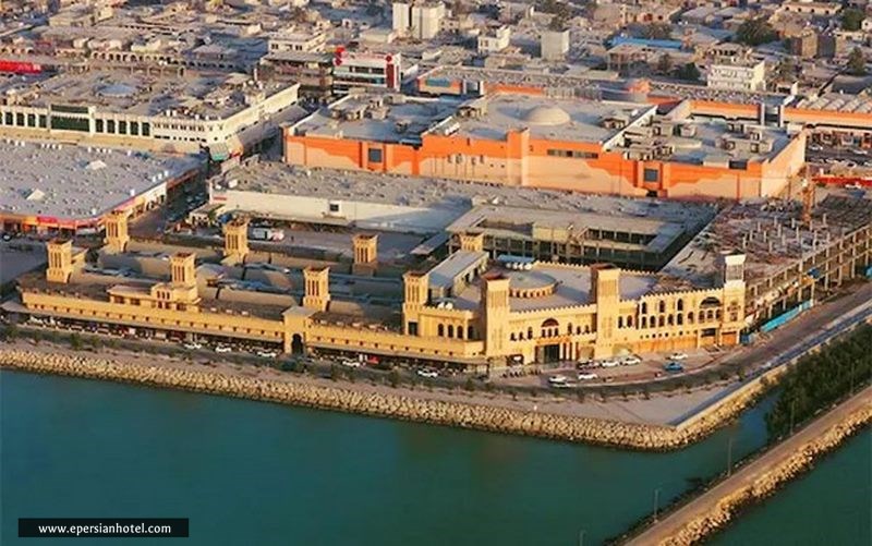 نمای کلی بازار نخل درگهان قشم